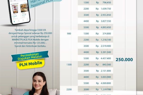 Promo Harbelnas, PLN Beri Voucher Tambah Daya untuk Pelanggan