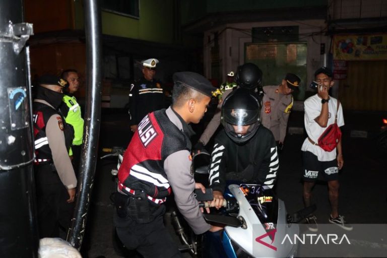 Polres Sukabumi Kota Sita Motor Berknalpot Bising