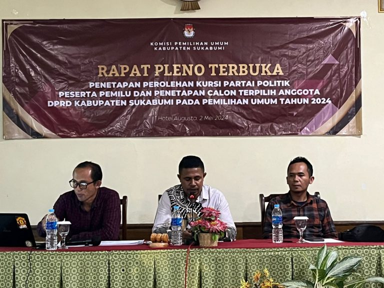 Ketua KPU Pimpin Rapat Pleno Penetapan Kursi dan Calon Terpilih Anggota DPRD Periode 2024-2029
