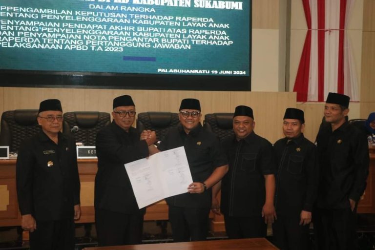 DPRD Kabupaten Sukabumi Gelar Paripurna Pengambilan Keputusan Raperda KLA